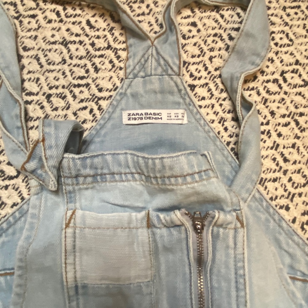 Zara Distressed Overalls - Picture 2 of 3